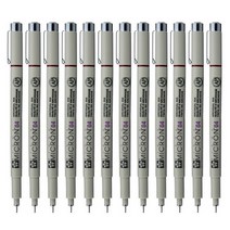 SAKURA 피그마 마이크론 04 젤잉크펜 0.4mm, 레드, 12개