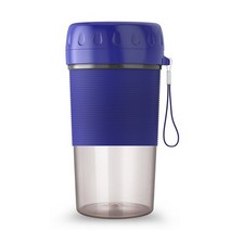 칡즙기 녹즙기 사과 과일쥬스 300ml 무선 휴대용 과즙 짜는기구 컵 가정용 착즙기, 푸른