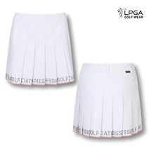 LPGA 골프웨어 여성 간절기 하이웨이스트 플리츠 큐롯 스커트 치마 L211CU852P