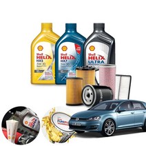 폭스바겐 골프 7세대 2.0TDI (CRL) 디젤 쉘 힐릭스 HX5 5W30 HX7 5W30 울트라 AM-L 5W30 BEX 합성엔진오일 5통+흡기+오일필터 ONL-017 cs09021, 쉘힐릭스HX5 5W30(공용)필터포함