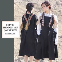 히피 히든힙 앞치마 [수달컴퍼니 앞치마 가벼운 무게 생활 방수 미용 공방 카페 apron], 브라운, S