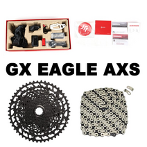 자전거변속기 스램구동계 sram new gx Eagle axs 1x12 12단 전자 키트 무선 기어 시프터 뒷 카세트 체인 ​​10-52t k7, pg-1210으로