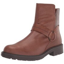 Clarks 여성용 오팔 로즈 앵클 부츠 다크 탠 가죽