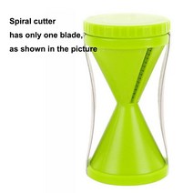 당근 용 강판 나선형 커터 한국 감자 용 야채 Spiralizer 오이 주방 가제 쵸퍼 만돌린 슬라이서, 하나, Green 1pc