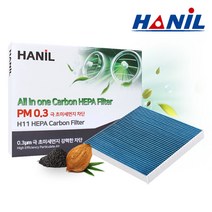 더 뉴 그랜드스타렉스 18년이후 차량용 에어컨필터 헤파 프리미엄 활성탄 하이리무진 어반 호환가능, GG157
