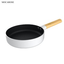 MOCAROSE 프라이팬 미니팬 후라이팬 웍 에그팬 미니 프라이팬 브라운 1매, 흰색