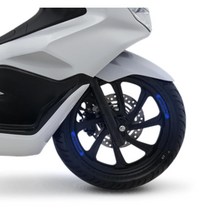 혼다 PCX125 2021년 PNG 로고 휠포인트 림테이프 데칼 스티커 필름 오토바이 튜닝, 파랑