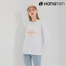 행텐 여성 모던 그래픽 티셔츠-AE9R313120105