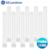 GE 삼파장 전구 이관 형광등 4핀 FPL 36W/55W x 10개입 주광색/백색/전구색, 36W 주광색(하얀빛)