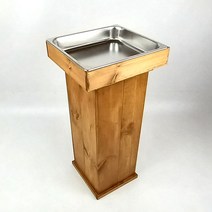 업소용 재떨이 건물 야외 흡연실 스탠드 높은, 재떨이-선반형(무도색)36x32x8cm