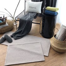 마쉬멜롱 워셔블 발매트 주방매트 단아홈 이케아 카페트 스트라이프 까사미아 워셔블러그, 베이지