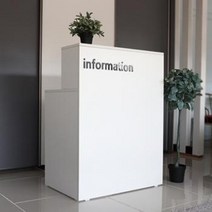 에스엔케이 카운터/심플/미니안내데스크/information(지방택배불가)/3단서랍(무료조립이벤트), 800화이트(기본)