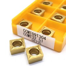 선반 밀링 바이트 초경 인서트 ccmt09t304 vp15tf ue6020 us735 금속 도구 평면 커터