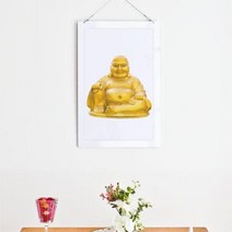 바보사랑 행잉액자 푸근한인상의금불상(사각세로대형).꾸밈, 타입2