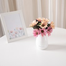 꾸미는 DIY 조화화병 인테리어 장식 꽃병 글라스 유리 카페 소품 2, 02.엔틱데이지밀크화병 21cmR (DIY)-핑크, 1개
