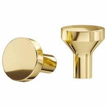 이케아 IKEA 손잡이2P 황동색 지름21x24mm 스틸에폭시코팅