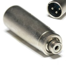 케이블마트 오디오케이블 스피커 음향 커넥터 모노 스테레오 캐논 TRS TS XLR RCA 3.5 5.5 6.3 이어폰 마이크 크기 변환 젠더 ㄱ자 꺾임 연결잭 커넥터, HA50-25 RCA/암-캐논/숫 젠더