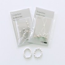 마블 원석 비즈반지 만들기 DIY 세트 [스톤 은볼 반지 비즈 키, 마블 비즈