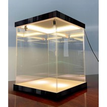 아크릴 케이스 LED 내장 조명 디스플레이 쇼케이스 전시장 보관함 장식장 진열장, 35cm, 20cm