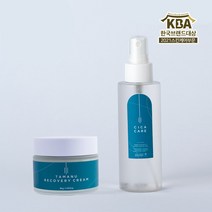 ECURA 시카 케어 + 리커버리 듀오세트 / 마스크 트러블 미스트 시카 여드름 티트리 병풀 알로에 진정 수분 좁쌀 여드름 흉터 리페어 기미 미백 흔적 크림, 1set