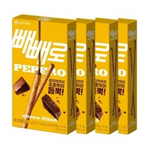 롯데 초코필드 빼빼로 53g 4개 빼빼로데이 탕비실 어린이집 수능 사무실간식 주전부리 하트, 16개