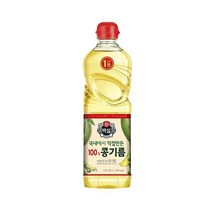 CJ제일제당 풍미 백설 콩기름 콩식용유 캠핑식용유 0.9L 업소용 전부침 새우튀김 식용류오일, 3개