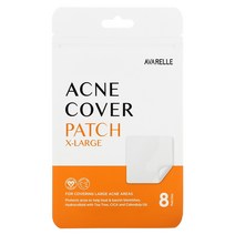 Avarelle (아바렐) 여드름 커버 패치 특대형 패치 8매, 8 개, XL