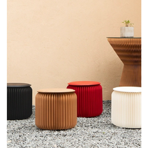 스마트이더 접이식야외 간이 의자 종이의자 골판지의자, 30*28cm, 레드