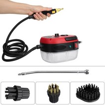 스팀 고압 청소기 차량용 세차기 산업용 업소용 세척기 핸디 분사기 2500w 220v110v 고온 가정용 핸드 헬드 에어컨 주방 자동차, 빨간색, 220v, 유럽 ​​연합