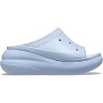 국내매장용 CROCS 크록스 크러쉬 메타 펄 슬라이드 209045 블루 칼사이트 여성용 키높이 슬라이드 SLIDE 패션 라이프스타일