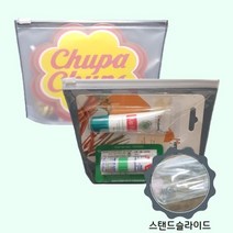 PVC 투명│반투명 스탠드형 슬라이드지퍼백 [50매], 투명, 26.5*18(하단2)
