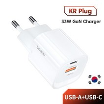 부하기 Toocki GaN USB C타입 충전기 아이폰 14 13 프로 맥스 삼성 리얼미 샤오미 고속 충전 30 PD PPS 27W 33W, 6.KR White, 1개