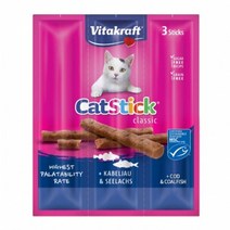 비타크래프트 캣스틱 고양이간식 6g x 3p, 연어&오메가3