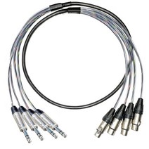 20미터 4채널 케이블 / XLR 암 - TRS 타입 / 카나레 뉴트릭 제작 케이블 / M4-PFBC-20M