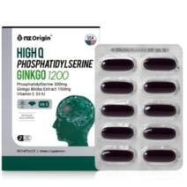 엔젯오리진 하이큐 포스파티딜세린 징코 1200mg x 60캡슐, 5박스