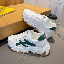 REZENZI신발 여자 2022 신발 여학생 통기 저방 증가 운동화 두꺼운 밑창 스니커즈