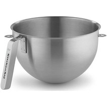 KitchenAid KSMC5QBOWL 5쿼트 믹싱 볼 J 후크 핸들 스테인리스 스틸 NSF (상업용 스탠드 믹서 KSM8990 및 KSM7990에 적합) 396996