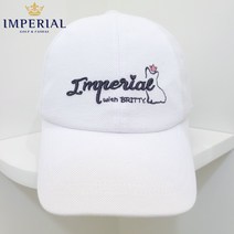 임페리얼 골프웨어 여성 20FW 중앙 브리티 로고 포인트 기본 골프 캡모자 볼캡(2color), 화이트(31)