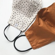 달라홈 체크 도트 양면 마스크 국내산 패션 미세먼지 황사