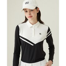 헤지스 골프 여성 Online Limited블랙 봄성 긴팔 다아니믹 티셔츠 HWTS3B902BK 357690