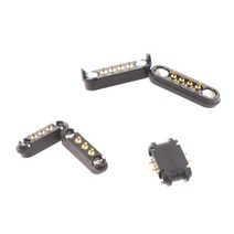 어댑터 커넥터 마그네틱 포고 핀 1 쌍 2P 3P 4P 2.5mm 스프링 장착 DC 전원 소켓 2.2MM 피치, 02 3P
