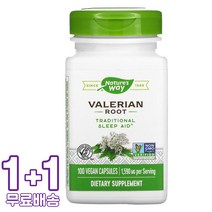 네이처스웨이 Valerian Root 1 590mg 비건 100캡슐 2통, 1개, 기본