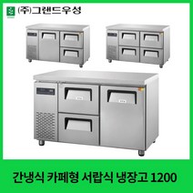 그랜드우성 간냉식 카페형 서랍식 냉장고 1200 올서랍 좌도어 우서랍2칸 우도어 좌서랍2칸, 1. 좌도어 우서랍2칸