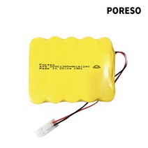 소방 예비전원 DC 24V 4x5 1300mAh PORESO 수신기 비상구 유도등 소방배터리 제이앤에스테크 포레소 LND 와우글로컴, 2타입 큰 콘넥터