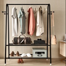 모드시 2단선반 행거, 블랙