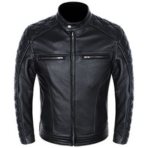 빈티지 가죽 남성 라이더 탑 자켓 할리데이비슨 바이크 슬림 재킷 오토바이 라이딩