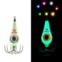 빛나는 광자 쭈킬 쭈꾸미애자 갑오징어 문어 LED집어등 전자에자 야광봉돌