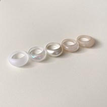 밀크 볼륨 볼드 호마이카 반지 5color