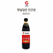 [ 조 은 마 켓 ] 청 정 원 햇 살 담 은 진 간 장 양 조 1 0 0 % 두 번 달 여 더 진 한 ~, 진간장 840ml, 4개