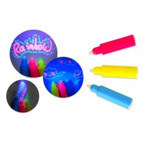 달자샵 1+1 UV 3색 야광펜 투명 야광 창의력 시크릿펜, 1Pcs+1Pcs